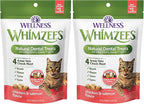 Whimzees Wellness Cat Dental Treats, Natural Chews, Chicken and Salmon Flavor, (4.5 Ounce Bag) (Pack of 2)