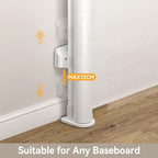 200 Inch Reinforced Retractable Baby Gates Extra Wide, Uamector Mesh Baby Gate or Dog Gate,Toddler Pet Retractable Gate Adjustable Length for Large Openings Stairs Doorways Hallway Indoor Outdoor