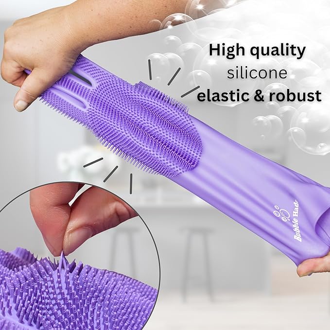 Dog Shampoo Gloves for Bathing – Silicone Dog Washing Gloves with Bristles – Pet Hair Removal Glove for Dogs & Cats – Puppy Essentials – Dog Grooming Supplies & Accessories – Shampoo Brush for Pets