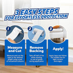 2 Rolls Cat Scratch Furniture Protector Tape – Double-Sided Sticky Training (4" x 20ft Each) – Anti-Scratch Sofa & Couch Guard – Clear, Easy to Apply & Remove – Not for Leather, Velvet, Microfiber