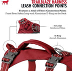 Tuff Pupper Escape Proof Dog Harness for Small Dogs | No Pull Lightweight Adjustable Harness | No Escape Multifunctional Outdoor Pet Gear | Strong Durable Breathable | Secure Comfortable Fit