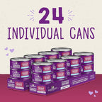 Stella & Chewy's Carnivore Cravings Purrfect Paté - Premium Grain-Free Wet Cat Food - Chicken & Tuna Recipe - High Protein with Bone Broth - Perfect for Picky Eaters - 2.8oz Cans (24 Pack)