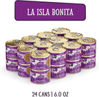 Weruva Cats in The Kitchen, La Isla Bonita with Mackerel & Shrimp Au Jus Cat Food, 6oz Can (Pack of 24)