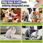 2PCS Pet Deterrent Spray - Stops Cat & Dog Peeing, Chewing, Scratching, Natural Citrus & Lemon Formula, Safe, Stain-Free Pee Corrector for Furniture, Shoes Indoor & Outdoor Training (4oz)