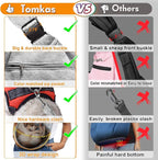 Tomkas Small Dog Sling Carrier - Zipper Pocket & Adjustable Strap - for 3-10 lbs Pets(Grey)