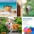 Ferraycle 300 Pieces Aluminum Dog Tags, Blank Discs for DIY Decorative Craft Pet Tags, Metal Stamping, Multicolor, 50 x 29 x 1 Mm, 3 mm Hole