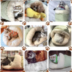 Cat Bed - Cat Cave Bed for Indoor Cats and Small Dogs, Cute Slipper Cat Cave Bed Cat House, Cozy & Soft Plush, Anti-Slip &Durable, Washable for Kittens and Puppies Under 15 lbs (24"x16", M, Green)