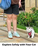 Luxelle 2 Pack Escape-Proof Cat Harness and Leash Set for Walking – Adjustable No Pull Soft Vest with Easy-Wear Buckle, Reflective Straps, Breathable Mesh – Outdoor Travel Harness for Cats & Kittens