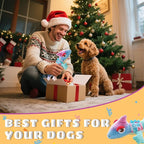 Squeaky Dog Toys Stuffed Tear-Resistant Plush Chameleon Pet Toy Eliminates Boredom for Small Medium Breed, for Chewing and Playing Tug of War (Purple)