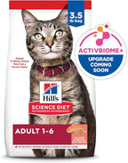 Hill's Science Diet Adult 1-6, Adult 1-6 Premium Nutrition, Dry Cat Food, Salmon & Brown Rice, 3.5 lb Bag