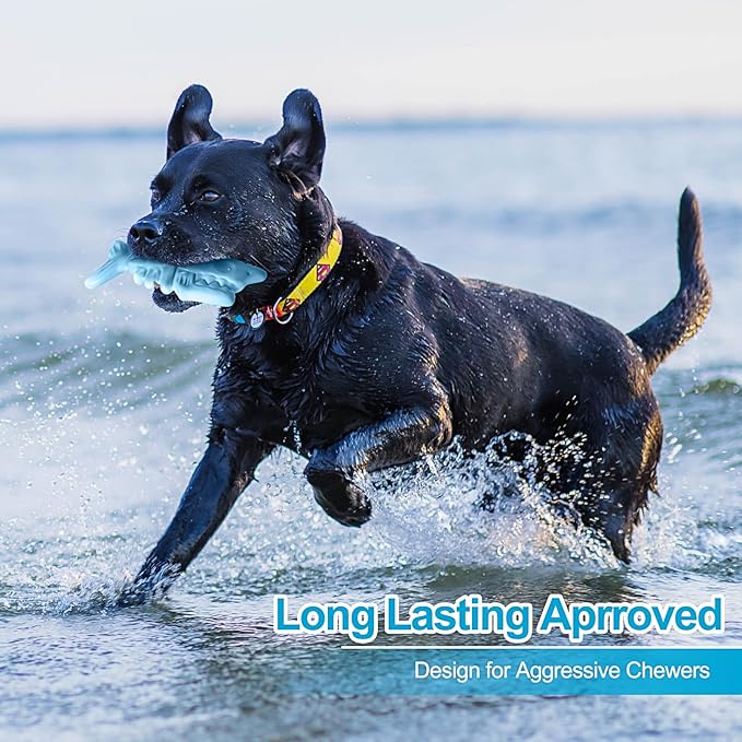 KXK Dog Toys 3 Pack, Indestructible Toys for Aggressive Chewers, Tough Dog Chew Toys for Large Medium Breed, Dog Bones Chew Toys for Super Chewer