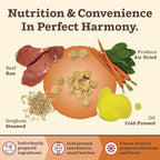 Primal Kibble in The Raw, Freeze Dried Dog Food, Beef, Scoop & Serve, Made with Raw Protein, Whole Ingredient Nutrition, Crafted in The USA, Dry Dog Food 9 lb Bag