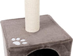 TRIXIE San Fernando Cat Tree with Scratching Posts, Condo, Dangling Cat Toy, 41.7-in Tall, Dark Gray