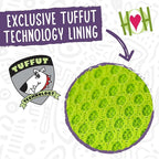 HuggleHounds Knottie Plush Dog Toy - Dog Stuffed Animal Toy, Squeaky Puppy Toys, for Small, Medium & Large Dogs, Durable Plush to Keep Them Busy - Angus Cow, Large