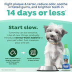 TropiClean Fresh Breath Advanced Whitening Water Additive for Dogs, Max Strength Dog Teeth Cleaning and Breath Freshener Solution, 16oz