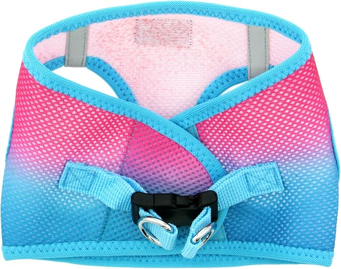 Doggie Design No Choke Dog Harness - Simple Step-in and Go Dog Vest for Small, Medium, and Large Breeds - Breathable Mesh Polyester Pet Harness - Sugar Plum - S