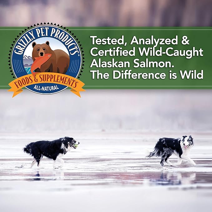 Grizzly Pet Products Salmon Plus Omega 3-6-9 Food Supplement for Dogs and Cats, 32 Ounce