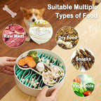 Suhaco 4 in 1 Puzzle Feeder Dog Bowls Slow Feeder Dog Bowls Large Slow Feeding Bowl for Dogs, Dog Puzzle Game Slow Feeder for Dry and Wet Food Dog Food Bowl for Large Dogs, 9.8IN (Green)