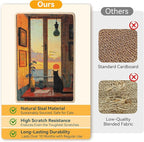 3-in-1 Sisal Cat Scratcher Mat 23.6x15.7 – Durable Scratch Rug for Floor & Wall with Sticker Tape, Protects Couch, Carpet & Furniture, Anti-Slip, Pet-Safe for Indoor/Outdoor Cats, Golden Afterglow