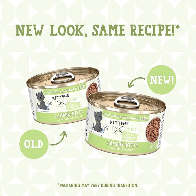 Weruva Cats in The Kitchen Kitten, Lambur-Kitty, 3oz Can (Pack of 12)