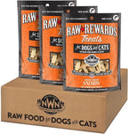 Northwest Naturals Raw Rewards Freeze-Dried Salmon Treats for Dogs and Cats - Bite-Sized Pieces - Healthy, 1 Ingredient, Human Grade Pet Food, All Natural, Proudly Made in USA, 2.5 Oz (Pack of 3)