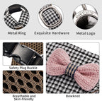 Puppytie No Pull xs Dog Harness with Multifunction Dog Leash,Soft Adjustable No Choke Escape Proof Pet Harness Vest,Knitted Black-White,xs