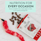 The New Zealand Natural Pet Food Co Meow Air Dried Cat Food - Venison Recipe, High Protein Dry Food Use as a Complete Diet, Topper, Mixer, or as Cat Training Treats, All Life Stages, 26.5 oz