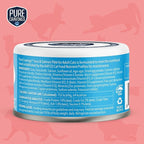 Tuna and Salmon Pate, Canned Wet Cat Food, 100% Mercury-Tested, Moist Can Fish, Grain-Free Protein, Non-GMO, 12 Pack