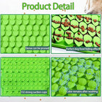 Large Silicone Snuffle Mat for Small Medium Large Dogs Slow Down Eating,Slow Feeder Lick Mat for Dry Wet Food for Pet Encourages Natural Foraging Skill,Relieving Stress (Green)