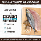 Earth Animal Wisdom Air-Dried Dog Food | From the Sea Recipe Premium Natural Dog Food | All Breeds & Ages | Made in The USA | 2 Pound Bag