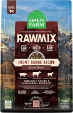 Open Farm, RawMix Dry Dog Food with Ancient Grains, Protein-Packed Kibble Coated in Bone Broth with Freeze Dried Raw Chunks, Beef Pork & Lamb, Front Range Recipe, 3.5lb Bag