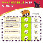 Cat Multivitamin Complex with Turkey Flavor – Natural Cat Antibiotic Liquid Alternative to Help with Allergies, UTIs & Cough – Herbal No Antibiotic Yes Multivitamin for All Breeds – 2 Oz