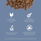 Go! Solutions Weight Management + Joint Care, Grain-Free Dry Cat Food, Chicken Recipe, 16 lb Bag