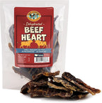 Beef Heart for Dogs - Dehydrated Beef Jerky Dog Treats - Single Ingredient Treat for Training or Reward - 100% Natural Treats - 3.5oz