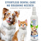 Dog Dental Spray Removes Tartar, Plaque and Freshens Breath Instantly. The Most Advanced Dental Spray for Healthy Teeth, Gums and Oral Health Care for Your Dog, Cat or Pet - 1-8 oz. Bottle