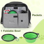 Pecute Expandable Cat Carrier, Soft Side Pet Carrier with Seat Belt, Dog Carriers for Small Dogs, Portable & Foldable Cat Bag Carrier Great for Travel, Outdoor, Hiking, Camping