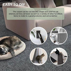 Cat Scratching Climbing Carpet Mat, Adhesive Trimmable Cat Scratcher Furniture Protector, Cat Post Covered Pad Replacement for DIY Cat Tree Shelf Couch Corner Wall (Dark Grey,39.3x15.8In)
