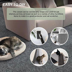 Cat Scratch Couch Furniture Protector, Adhesive Cat Scratch Pad Deterrent for Furniture, DIY Climbing Cat Scratcher Couch Protector from Cat Claws Scratching for Indoor (Light Grey, 78.7x15.8Inch)