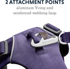 Ruffwear, Front Range Dog Harness, Reflective Soft Padded Everyday Harness with Dual Leash Clips, Adjustable and Lightweight Fit for Training or Walking for All Dogs, Purple Sage, Large/X-Large