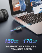 1T LT100 microSDXC UHS-I Memory Card with Adapter - up to 170MB/s, C10, U3, V30, 4K, A2, Micro SD Card for Smartphones, Tablets, Cameras, Gaming Consoles, and Drones (1 Pack)