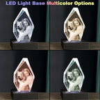 Personalized Dog Memorial Gifts, 3D Crystal Photo,Pet Memorial Gift,3D Engraved Crystal Keepsake Gift, Dog Photo Frame,Christmas Personalized Gift,Dog Pictures