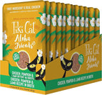 Tiki Cat Aloha Friends, Chicken, Pumpkin & Lamb, Grain-Free & High Moisture, Wet Cat Food for All Life Stages 2.5 oz. Pouch (12 Count)