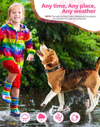 Weesiber Light Up Dog Collar, USB Rechargeable LED Dog Collar Glow in The Dark, Adjustable Reflective Waterproof Dog Collar Light for Night Walking(Pink, S)