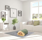 4 in 1 Self Warming Burrow Cat Bed, Pet Hideway Sleeping Cuddle Cave (Sage Green)