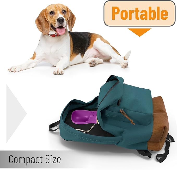 Mr. Pen Portable Dog Water Bottle, 19 oz, Large, Purple, Travel Dog Water Bottle Dispenser, Not Dishwasher Safe