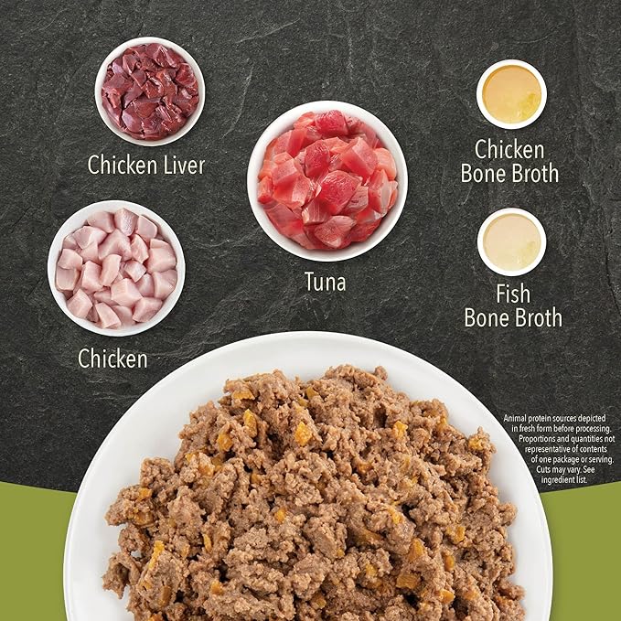 ACANA PREMIUM PATE Wet Cat Food, Tuna & Chicken Recipe in Beef Bone Broth, 5.5oz (Case of 12)