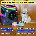 Fat Cat Backpack Carrier - Airline Approved Cat Carrier with Space Capsule Bubble for for Small Cats, Kitten - Premium Stray Cat Carrier Backpack for Outdoor, Travel, Hiking, Pet Supplies