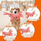 Mity rain Interactive Dog Toys - Wiggly Lobster for Small Medium Large Dogs, Moving Pet Toy to Keep Them Busy for Boredom, Floppy Smart Motion Activate Enrichment, Rechargeable
