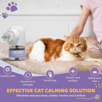 Cat Calming Diffuser Refills – Long-Lasting 30-Day Formula, Cat Pheromones Calming Diffuser for Stress Relief, Relaxation, and Anxiety Reduction, Easy to Use – (2 Diffusers + 2 Refills)