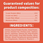 Just Try 16 OZ Carrot Cat Treats for Indoor Cats, Vitamin-Rich Natural Chicken Flavor Healthy Cat Snacks Training Biscuits Eye Health & Skin Support for Cats